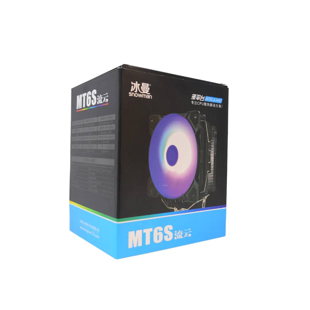 SNOWMAN MT6S RGB CPU AIR COOLER SNOWMAN MT6S RGB CPU AIR COOLER